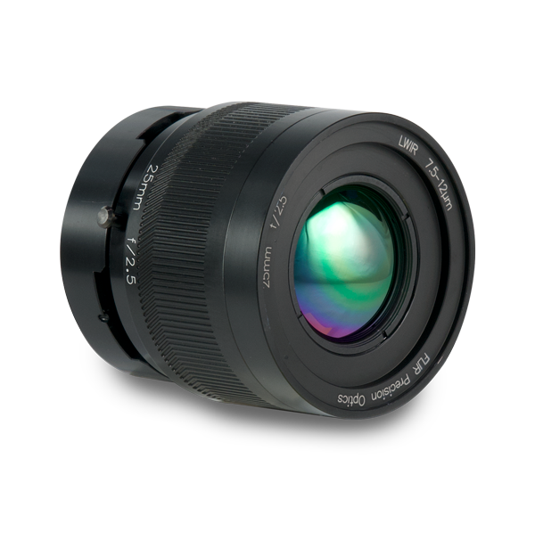 25 mm f/2.5 LWIR FPO manual lens